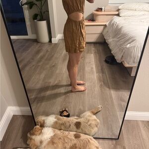 Brown Sleeveless Romper